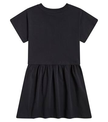 Teddy Bear cotton-blend jersey dress | Moschino Kids