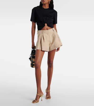 Top cropped in jersey di cotone | Rabanne