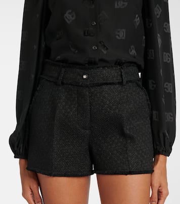 Shorts de tweed de mezcla de lana | Dolce&Gabbana