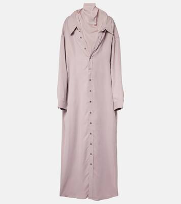 Hemdblusenkleid mit Mesh | Y/Project