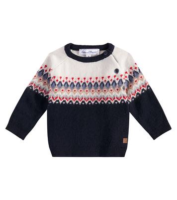 Baby Fair Isle wool jacquard sweater | Tartine et Chocolat