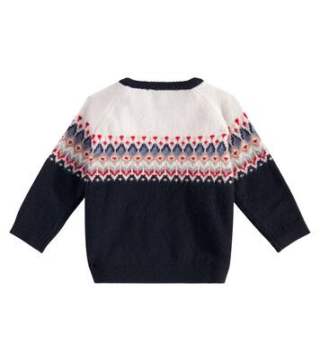 Baby Fair Isle wool jacquard sweater | Tartine et Chocolat