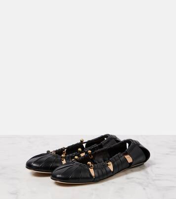 Ballerinas Luna aus Leder | Chloé