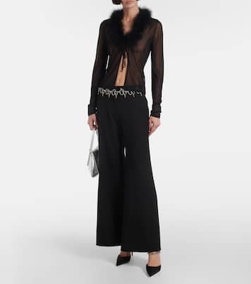 Cardigan mit Federn | Blumarine