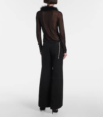 Cardigan mit Federn | Blumarine