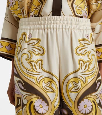 Pantaloni Spells Placée in twill di seta | La DoubleJ