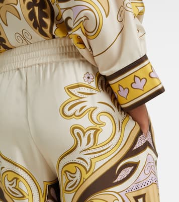 Pantaloni Spells Placée in twill di seta | La DoubleJ