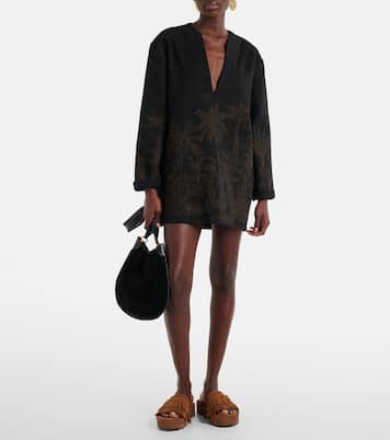 Pantoletten aus Veloursleder | Gianvito Rossi