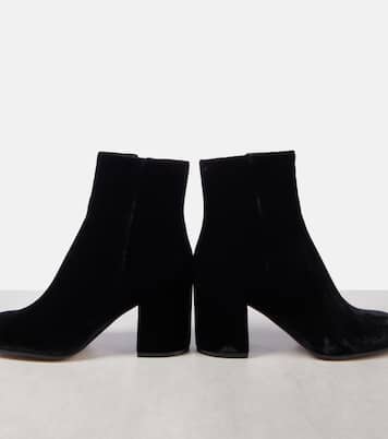 Joelle 70 velvet booties | Gianvito Rossi