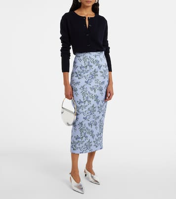 Bedruckter Midirock Lorelei | Emilia Wickstead