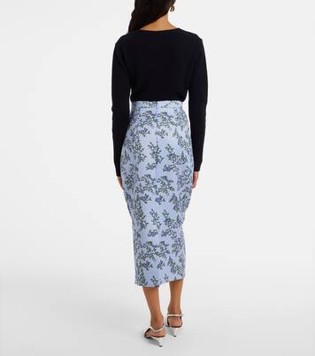 Bedruckter Midirock Lorelei | Emilia Wickstead