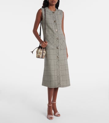 Vestido midi Mossi de lana virgen | Valentino