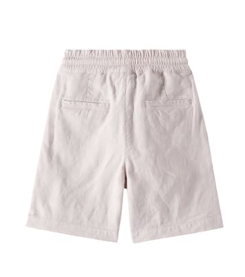 Dyed linen-blend Bermuda shorts | Brunello Cucinelli Kids