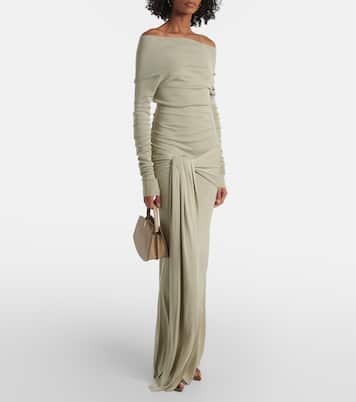 Robe longue Kora en soie mélangée | Aya Muse