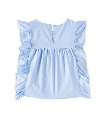 Mala cotton chambray top | Louise Misha