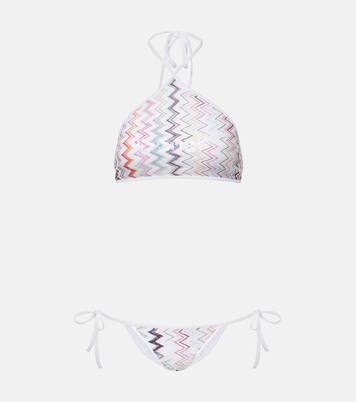 Bikini en zigzag con cuello halter | Missoni