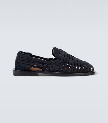 Woven suede loafers | Brunello Cucinelli