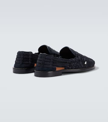 Woven suede loafers | Brunello Cucinelli