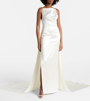 Bridal Emerson silk and wool gown | Danielle Frankel