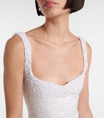 Bridal Venus embellished minidress | Clio Peppiatt