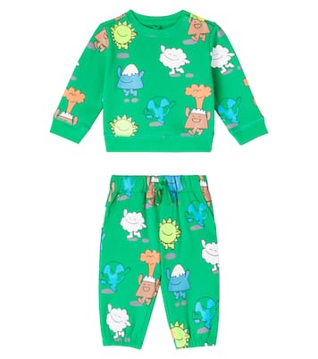Baby Heart cotton fleece tracksuit | Stella McCartney Kids