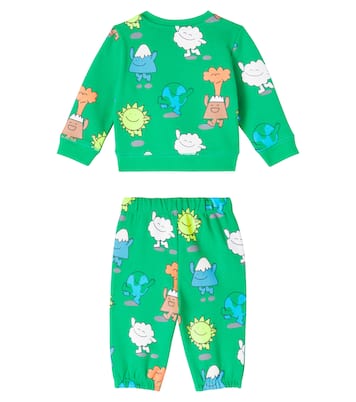 Baby Heart cotton fleece tracksuit | Stella McCartney Kids