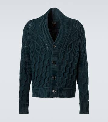 Cable-knit cashmere cardigan | Zegna