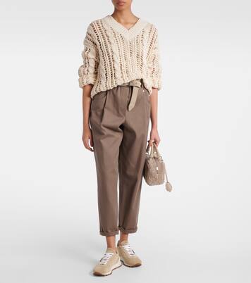 Baskets Monili en daim | Brunello Cucinelli