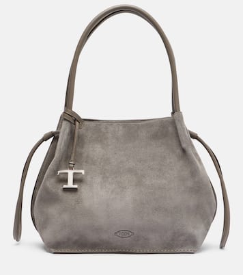 Medium suede bucket bag | Tod's