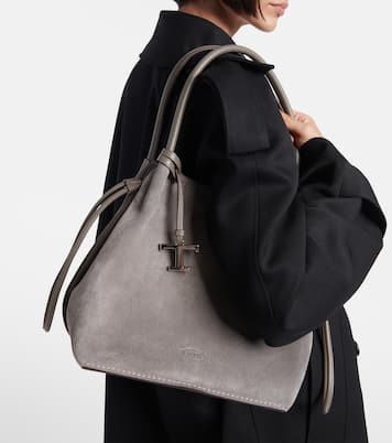 Medium suede bucket bag | Tod's
