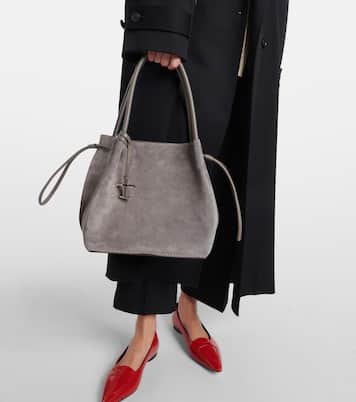 Medium suede bucket bag | Tod's