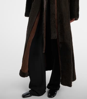 Madelina belted shearling coat | The Row