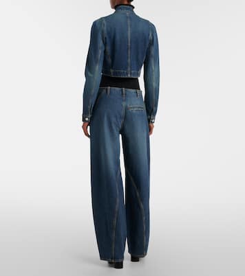 Cropped denim jacket | Alaïa