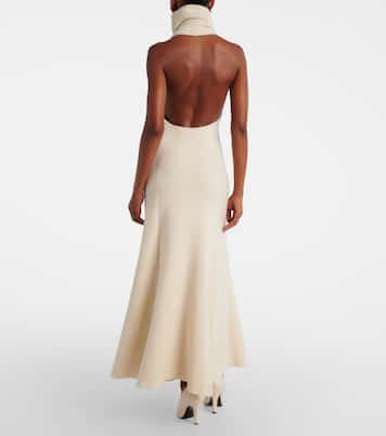 Abito lungo in lana, seta e cashmere | Magda Butrym