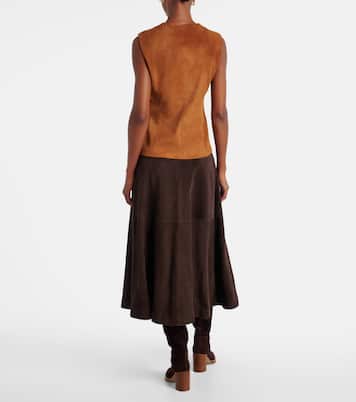 Weste Casino aus Veloursleder | Stouls