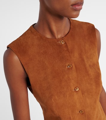 Weste Casino aus Veloursleder | Stouls