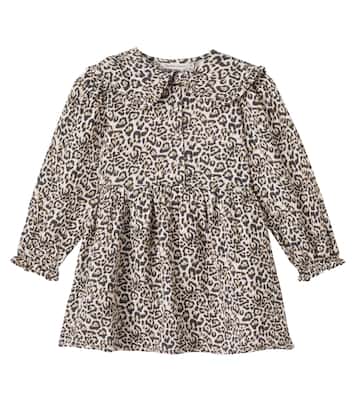 Nelia leopard-print cotton gauze dress | The New Society