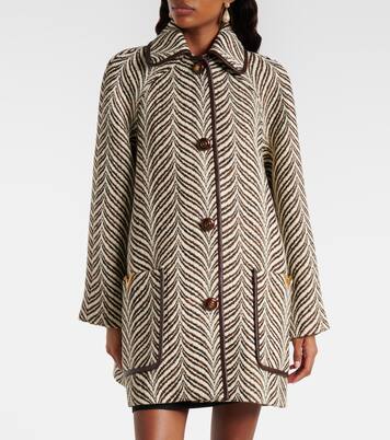 VGold wool and cashmere coat | Valentino