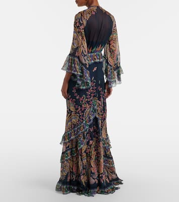 Vestido de fiesta de seda con paisley | Etro