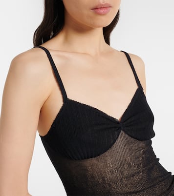 Knitted cotton-blend camisole | Victoria Beckham