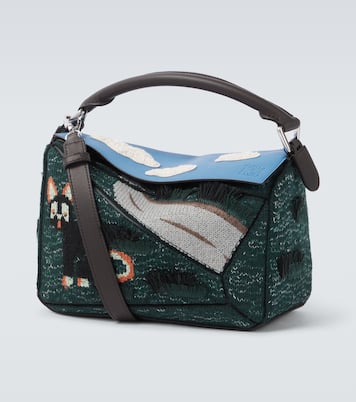 x Louis Wain Futurist Cat Puzzle tote bag | Loewe