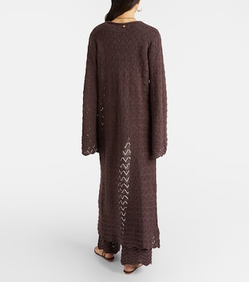 Boha pointelle cotton-blend beach cover-up | Bananhot