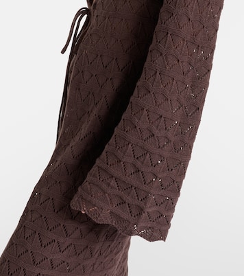 Boha pointelle cotton-blend beach cover-up | Bananhot