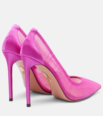 Escarpins Voile 105 en tulle et satin | Aquazzura