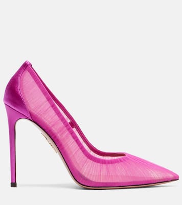 Escarpins Voile 105 en tulle et satin | Aquazzura