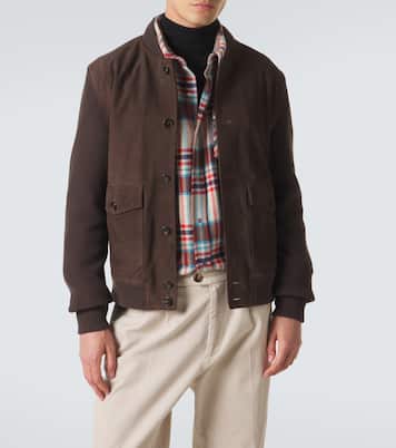 Veste bomber en daim et coton | Slowear