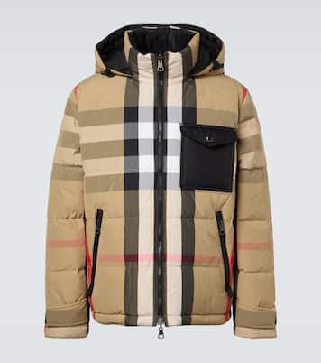 Burberry Check reversible hooded down jacket | Burberry