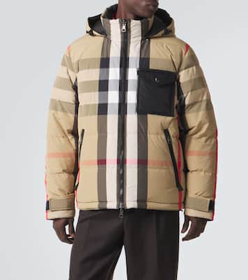 Burberry Check reversible hooded down jacket | Burberry