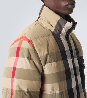 Burberry Check reversible hooded down jacket | Burberry
