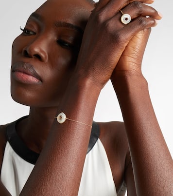 Bracelet en or 14 ct (585/1000) avec diamants et perles | Mateo